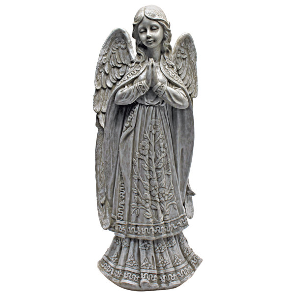 Design Toscano Angelic Messenger Garden Angel Statue & Reviews Wayfair